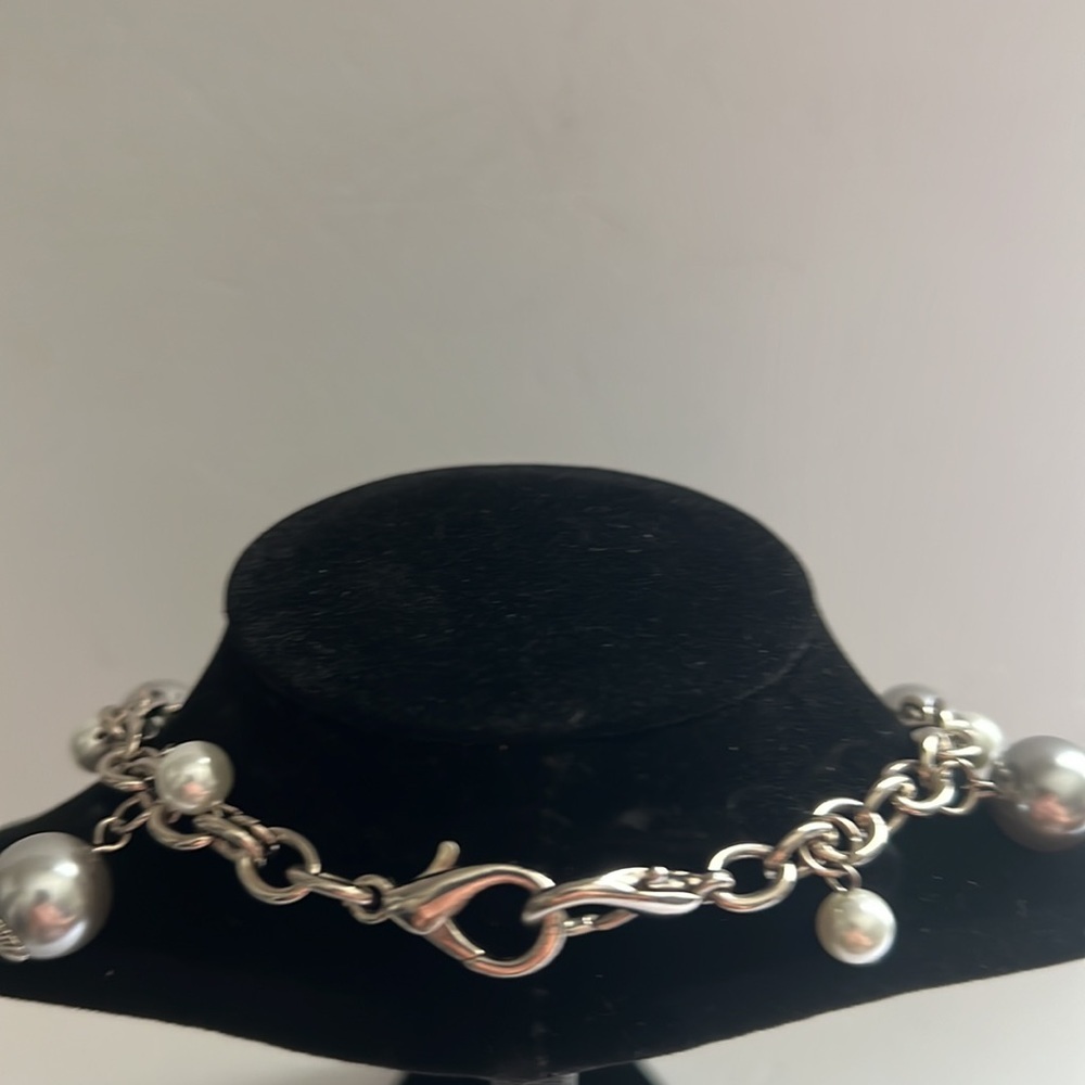 Bracelet watch with pearls. - Picture 7 of 8